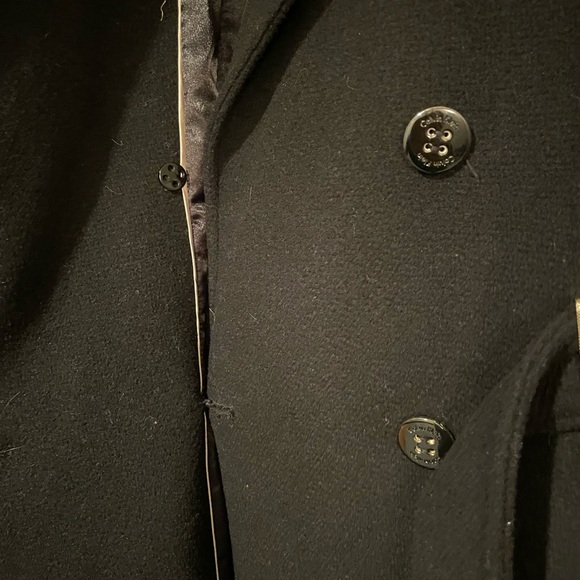 Calvin Klein women’s black wool dress coat. - Picture 4 of 8